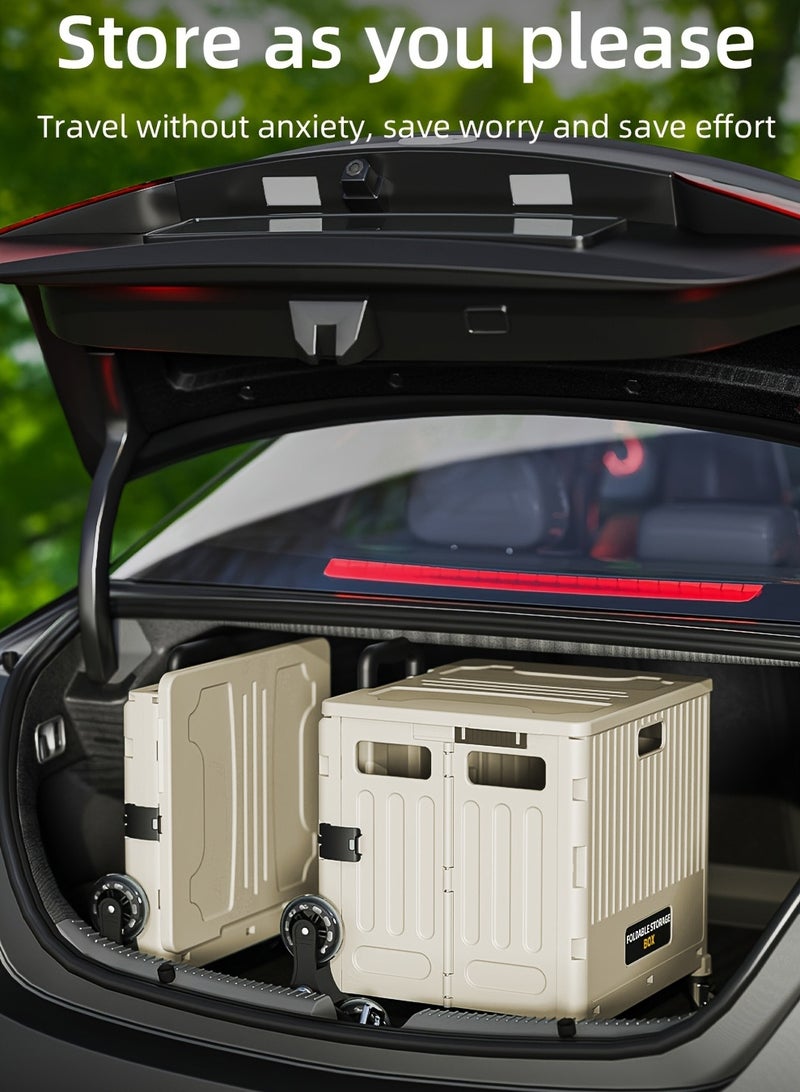 والالا عربة تسوق قابلة للطي مع عجلات تسلق السلالم، عربة بقالة قابلة للتعديل الارتفاع مع غطاء، عربة تخزين متعددة الوظائف، متينة وقوية، للبقالة والسفر والنزهات والتخييم والمكتب - Image 5