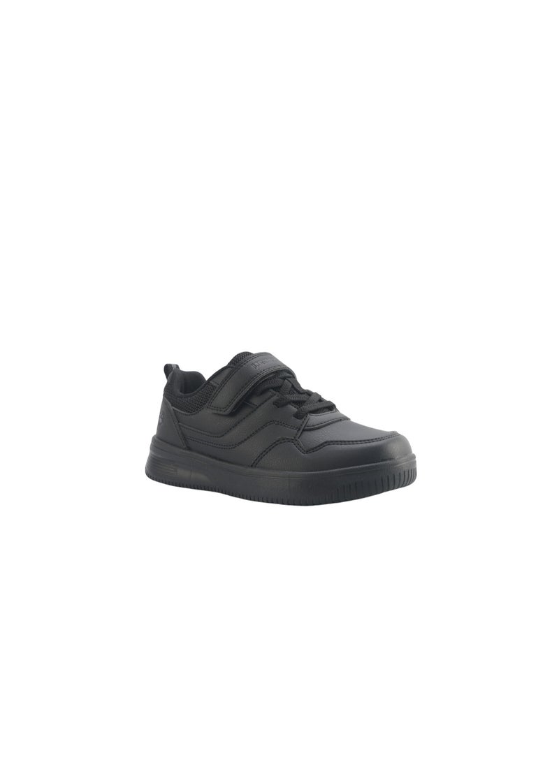 Lumberjack Unisex Kids School Shoes Black Hook & Loop Strap Lightweight School Sneakers for Daily Wear - Image 1