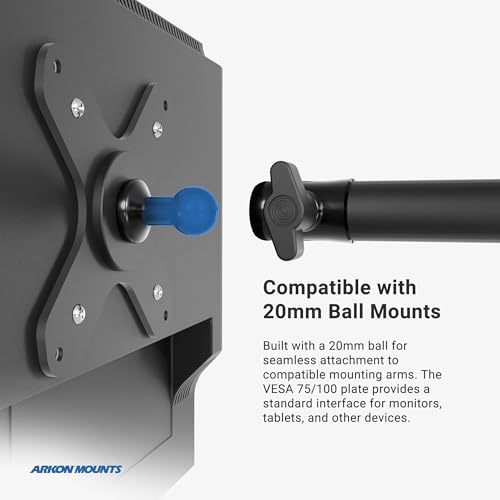 ARKON Mounts Heavy Duty Multi Angle Drill Base Mounting Pedestal for VESA 75/VESA 100 Compatible Devices - Image 2