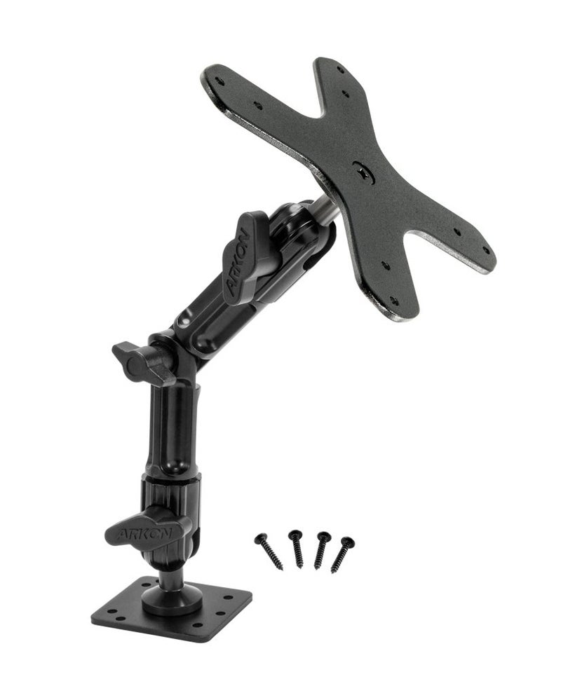 ARKON Mounts Heavy Duty Multi Angle Drill Base Mounting Pedestal for VESA 75/VESA 100 Compatible Devices - Image 1
