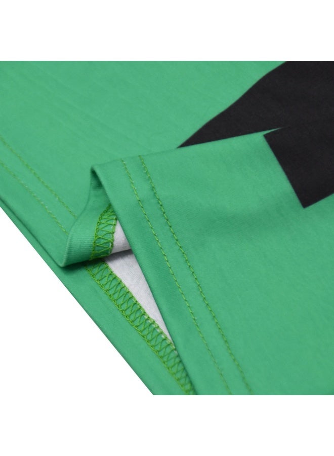 عام ماين كرافت بدلة كبيرة للأطفال بأكمام قصيرة تي شيرت + بنطلون بدلة من قطعتين كهدية للعائلة والأصدقاء - Image 2