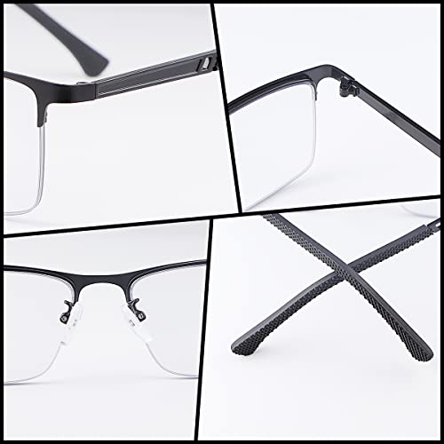 PEEPAI Photochromic Progressive Multifocus Reading Glasses UV Sun Readers Computer Blue Light Blocking Transition Glasses Men Women 2.5 - Image 5