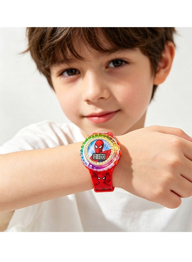 SPIDERMAN best-selling kids' watch, 360° rotation, can light up, with music, a gift watch suitable for children of all ages(new model) - Image 3