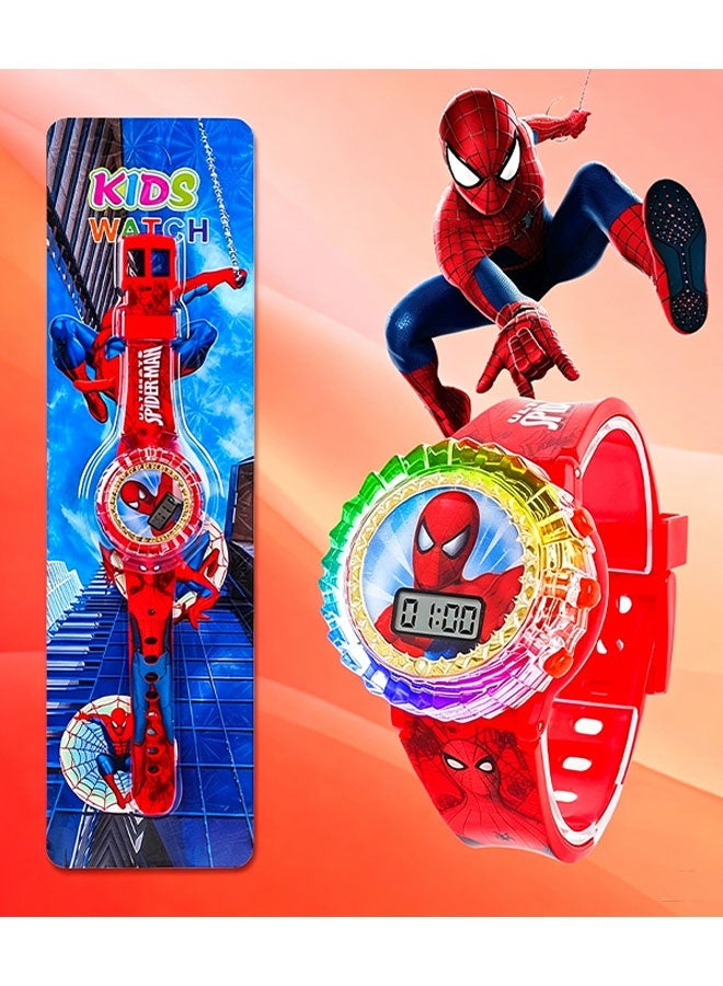 SPIDERMAN best-selling kids' watch, 360° rotation, can light up, with music, a gift watch suitable for children of all ages(new model) - Image 5