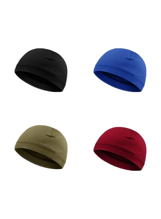 6 Pcs Men Skull Caps Soft Cotton Beanies Sleep Hats Multifunctional Helmet Liner Cap for Men and Women - Image 5