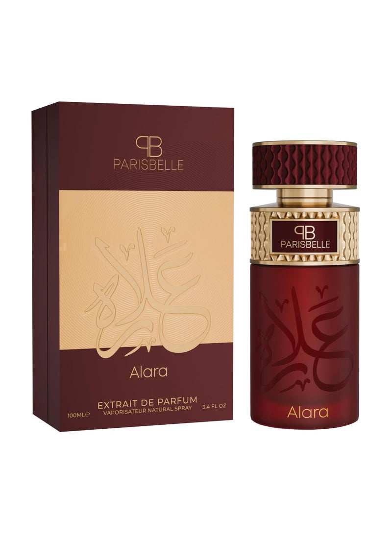 Parisbelle Alara Oasis Collection Extrait de Parfum Unisex 100ml | Long Lasting Fruity Gourmand Vanilla Musk Fragrance | Pear Sweet Warm Luxury Perfume for Men & Women | Premium Signature Scent - Image 1