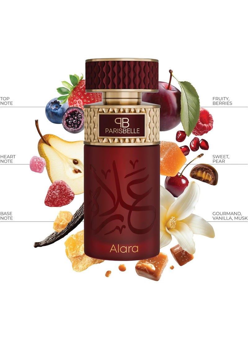 Parisbelle Alara Oasis Collection Extrait de Parfum Unisex 100ml | Long Lasting Fruity Gourmand Vanilla Musk Fragrance | Pear Sweet Warm Luxury Perfume for Men & Women | Premium Signature Scent - Image 3
