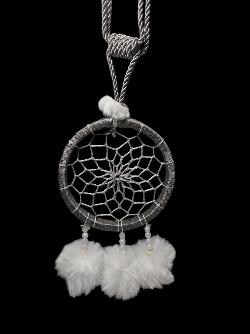 Handmade Dream Catcher Curtain Hanging Multicolor Home Use (Grey) - Image 3