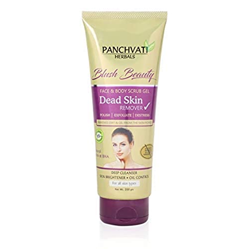 Panchvati Dead Skin Remover Gel With pineapple, papaya, tomato & cucumber enzymes extracts (Face & Body Scrub Gel) Parabens & Sulphate Free, Combo Pack of 2 (Each 200 ml) Cleansing Dead Skin & Tan Removal - Image 3