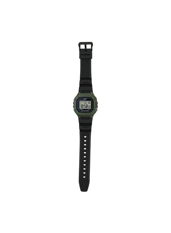 CASIO Men Water Resistant Digital Watch W-218H-3AVEF - 44 mm - Black - Image 5
