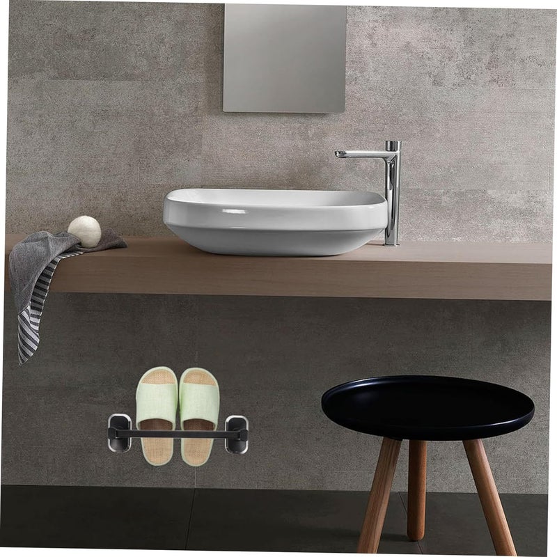 Healifty Punch Slipper Rack for Wall-Mounted Storage Bathroom Kitchen Shoe Holder Space-Saving Adhesive Design Strong Load-Bearing Easy Installation No Damage to Walls - Image 5