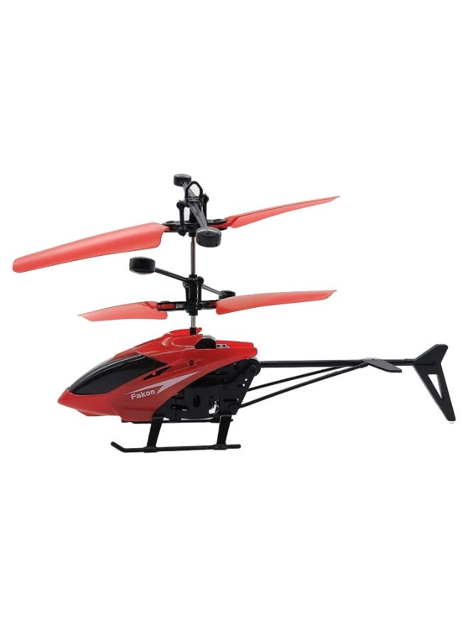 TOY GARDEN Toy Helicopter with Sensor and Remote Control Rechargeable Flying(Indoor & Outdoor) Helicopter Toy with 3D Light for Kids/Adults (RED)  - Image 2