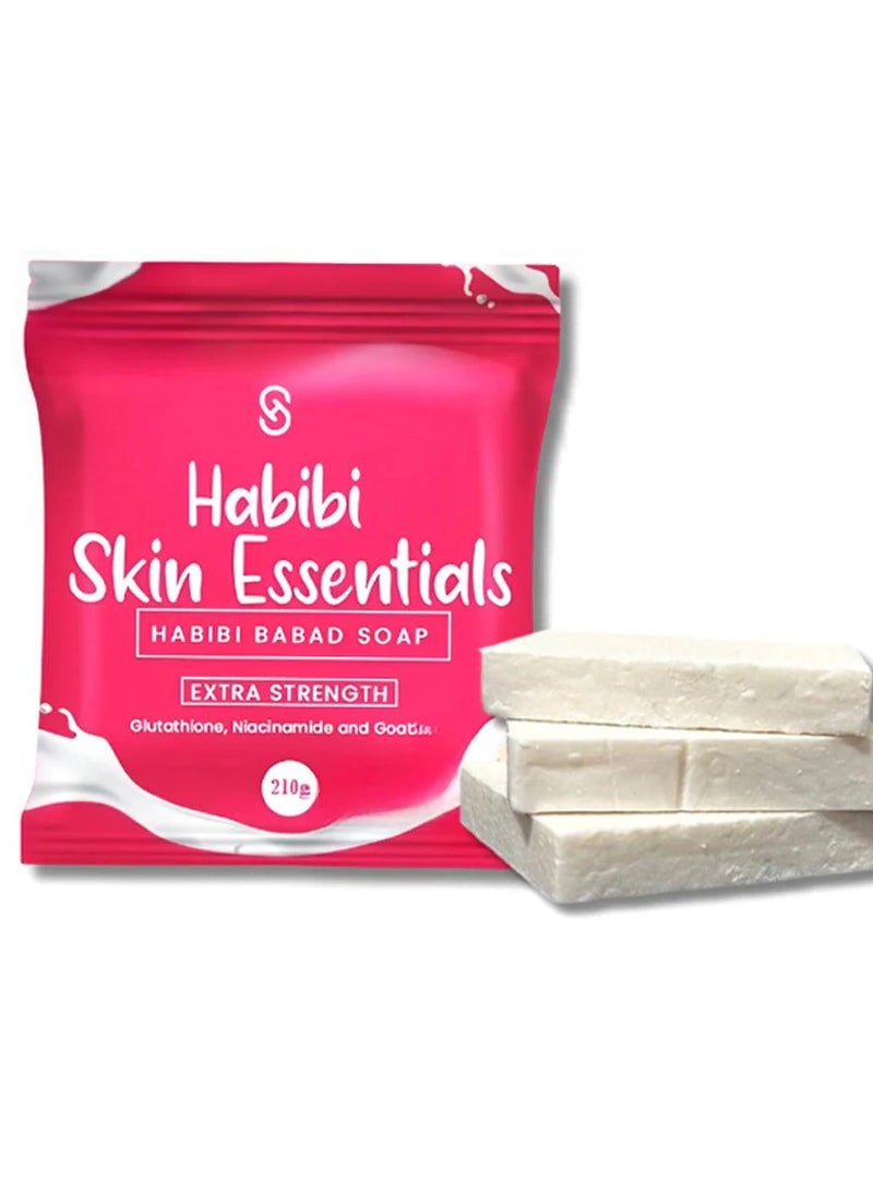 Habibi Babad Whitening Soap | Extra Strength Formula | Glutathione + Niacinamide | Body Odor, Dark Spot & Pimple Care | 210g - Image 1