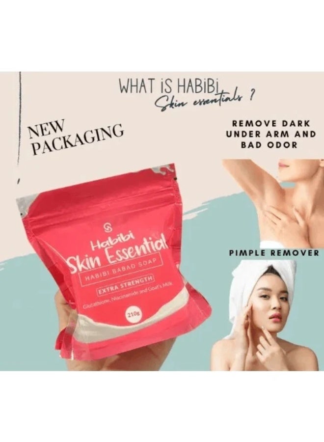 Habibi Babad Whitening Soap | Extra Strength Formula | Glutathione + Niacinamide | Body Odor, Dark Spot & Pimple Care | 210g - Image 2
