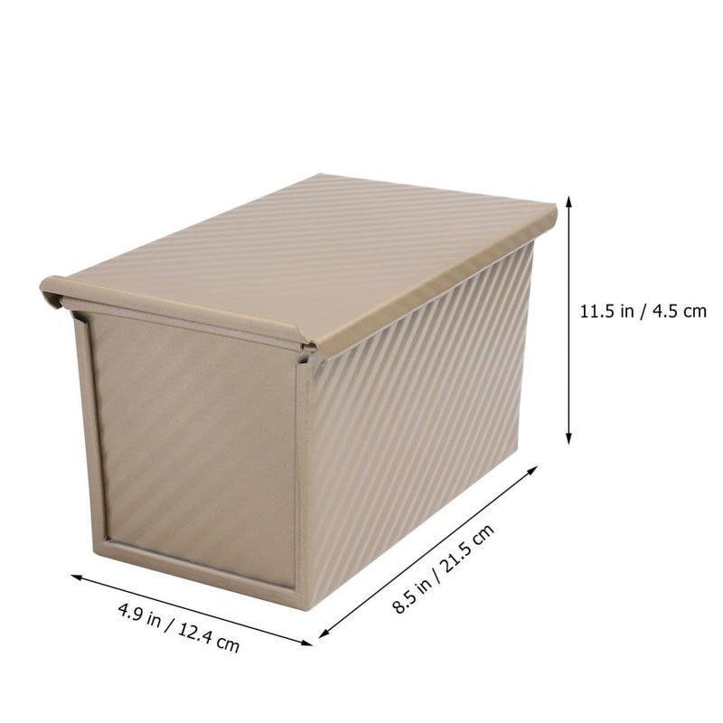 Non Stick Loaf Bakeware With Lid Heavy Aluminized Toast Mold - Image 3