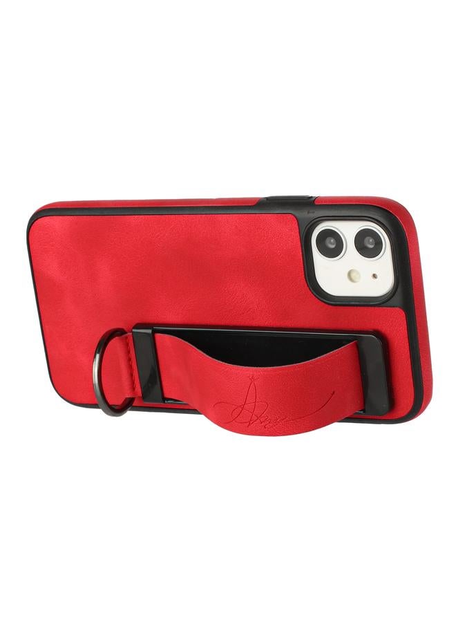 Zaboon Case For iPhone 12 Wristband Holder Leather Back Phone Case - Image 3