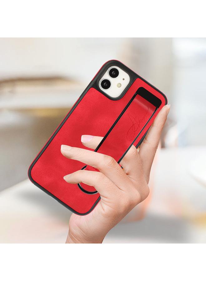 Zaboon Case For iPhone 12 Wristband Holder Leather Back Phone Case - Image 5