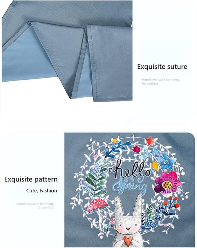 EXPORTTANZA Cute Cartoon Waterproof Apron Two Sides Coral Fleece Hand Wipeable Apron Kitchen Supplies Pack of 1 - Image 4