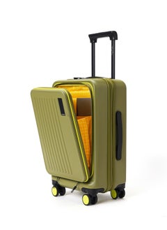 Mokobara MOKOBARA The Transit Cabin Pro Luggage Small Cabin Size Poly-Carbonate Hard Sided 8 Hinomoto Wheels Suitcase for Travelling (So Matcha Limeray 2.0)  - Image 1