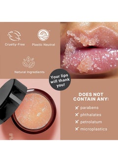 Beauty by Earth USDA Organic Lip Scrub Vanilla - USA Made All Natural Lip Exfoliator, Stocking Stuffers for Women, Mom & Wife, Sugar Lip Scrubber for Dry Lips, Small Beauty Gifts for Her & Teenage Girls  - Image 4