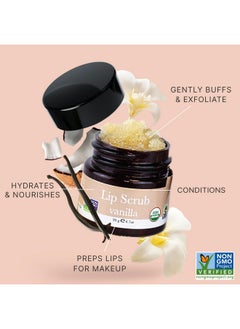 Beauty by Earth USDA Organic Lip Scrub Vanilla - USA Made All Natural Lip Exfoliator, Stocking Stuffers for Women, Mom & Wife, Sugar Lip Scrubber for Dry Lips, Small Beauty Gifts for Her & Teenage Girls  - Image 3