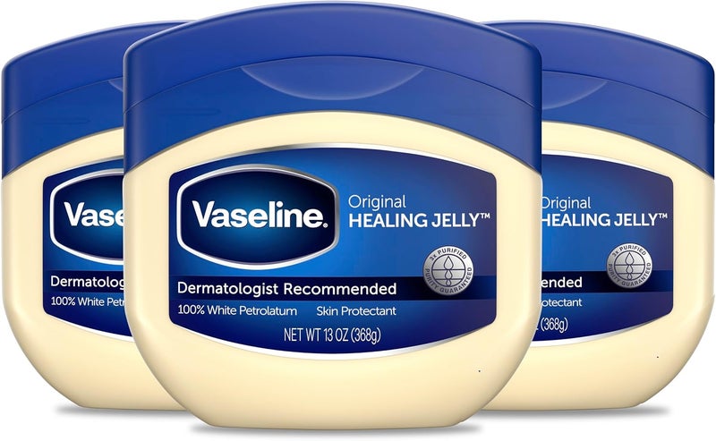 Vaseline Petroleum Jelly Original Provides Dry Skin Relief And Protects Minor Cuts Dermatologist Recommended And Locks In Moisture 13 Ounce Pack of 3