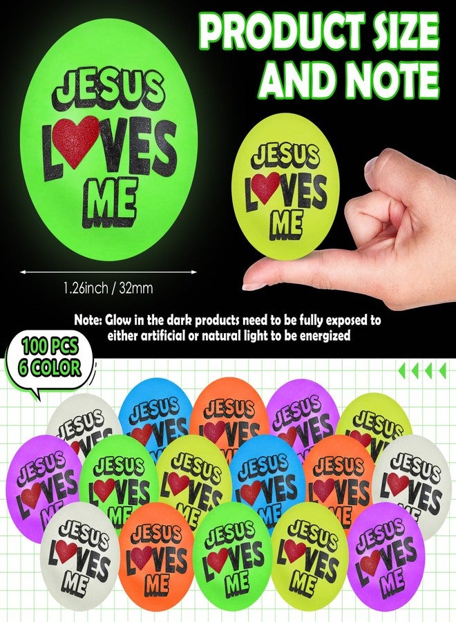 Hollowfly 50 Pcs Christian Glow in the Dark Bouncy Balls Bulk Easter Jesus Loves Me Bouncing Balls 1.25 Inch Bible Verse Christian Religious Gifts for Church Sunday School Supply - Image 2