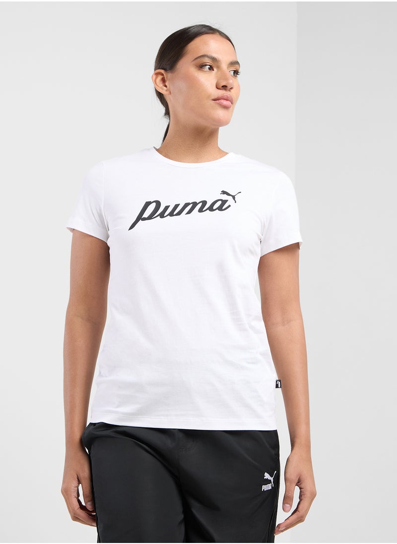 PUMA Essential Script T-Shirt  - Image 1