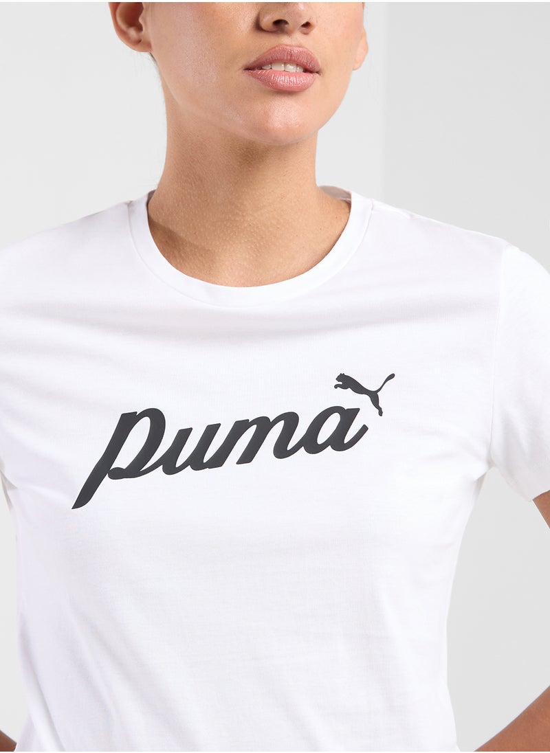PUMA Essential Script T-Shirt  - Image 3