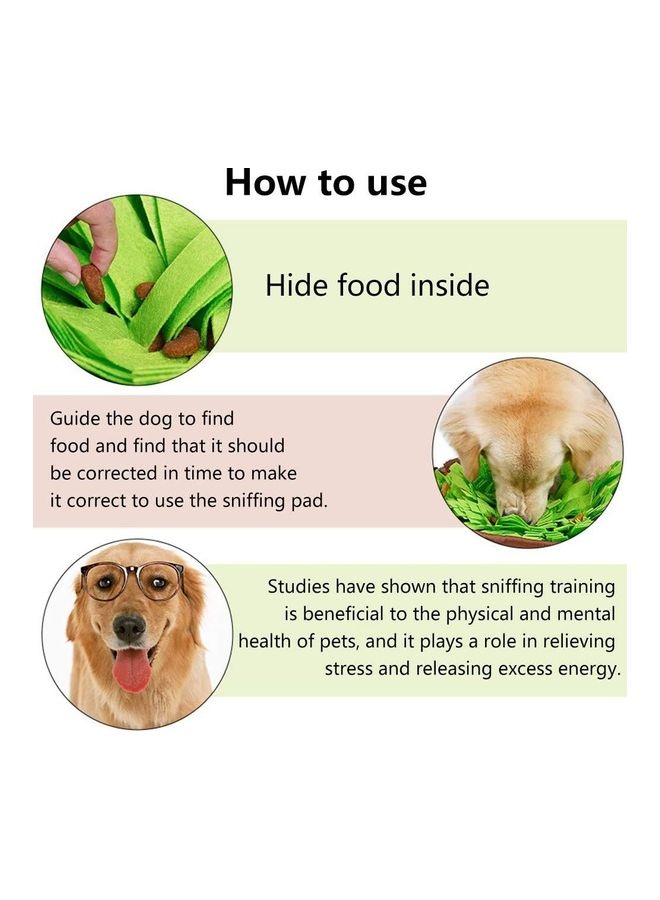 NIBEMINENT Pet Snuffle Training Feeding Mat Multicolour - Image 2