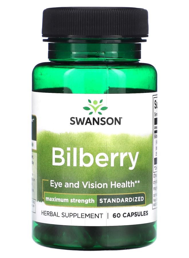 SWANSON Bilberry 60 Capsules
