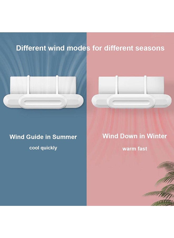 Air Conditioner Windshield,Retractable Air Conditioner Windshield,Prevent Blowing Windshield,Quiet and Low Noise,Suitable for Home/Hotel(White Rabbit)