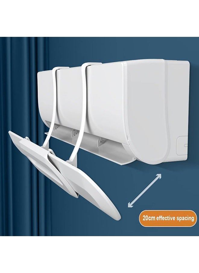 Air Conditioner Windshield,Retractable Air Conditioner Windshield,Prevent Blowing Windshield,Quiet and Low Noise,Suitable for Home/Hotel(White Rabbit)