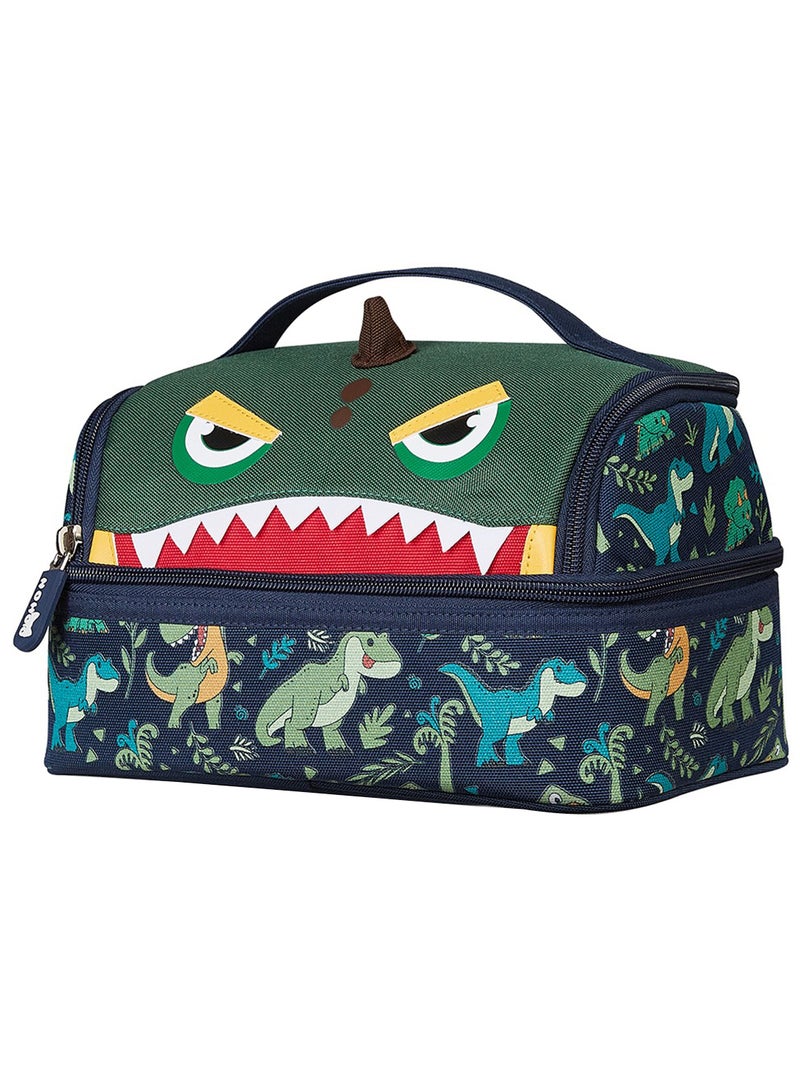 Nohoo Kids Insulated Lunch Bag Dino - Green - Image 1