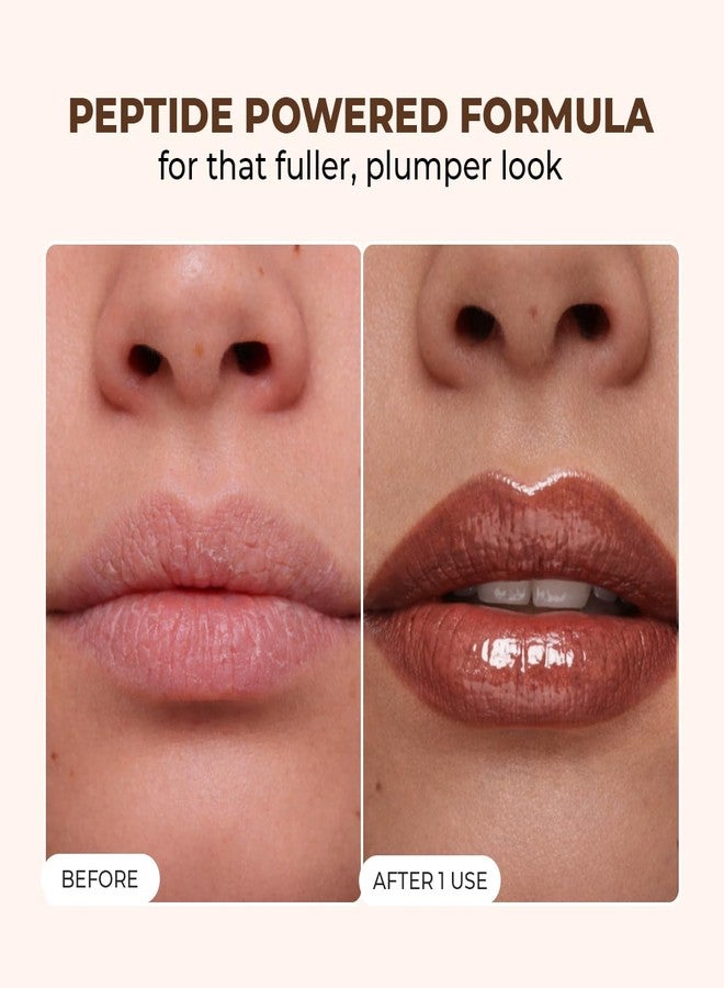 Conscious Chemist® Peptide Lip Balm SPF15 - Mocha Muse | 24 hr Hydration & Moisturizing Lip Balm for Dark & Pigmented Lips | Sun Protection | Soothes Dry Lips & Repair Moisture Barrier - 15g, Brown - Image 2
