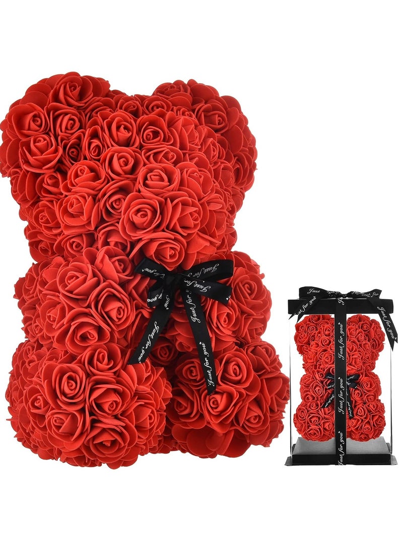 UKR Rose Bear Valentine Day Gift For Women Day Mother Day Gift Flowers Teddy Bear Present Teacher Present  - Image 1