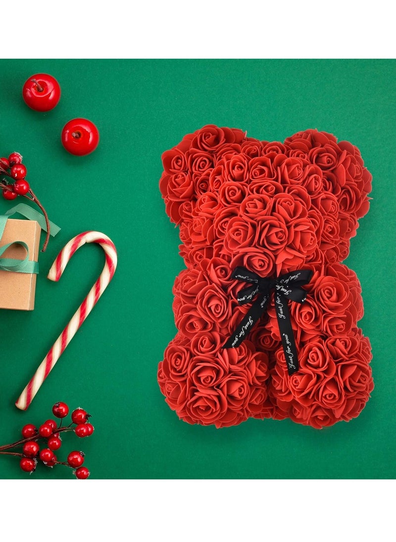 UKR Rose Bear Valentine Day Gift For Women Day Mother Day Gift Flowers Teddy Bear Present Teacher Present  - Image 5