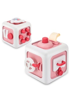 XiuWoo Busy Cube Toys 6 in 1 Montessori Toys,Travel Toys for Toddlers 1-3, Activity Cube for Toddlers Hands-on Ability Learning Skill Gift for Birthday  - Image 1