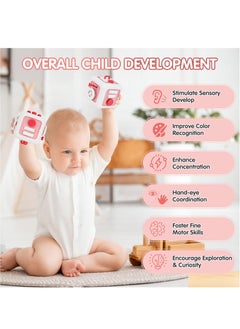 XiuWoo Busy Cube Toys 6 in 1 Montessori Toys,Travel Toys for Toddlers 1-3, Activity Cube for Toddlers Hands-on Ability Learning Skill Gift for Birthday  - Image 3