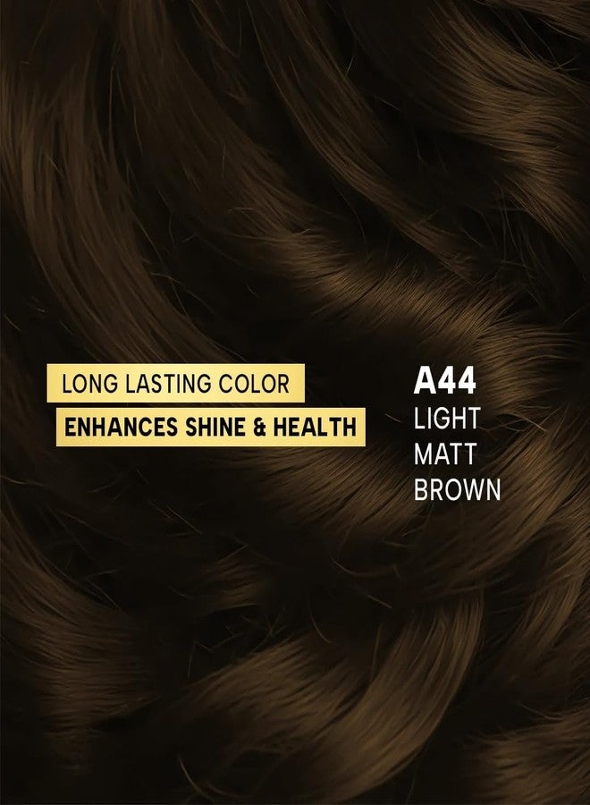 Berina Professional | Permanent Hair Color Cream | 60gm | A44 Light Matt Brown | Long Lasting Color - Image 3