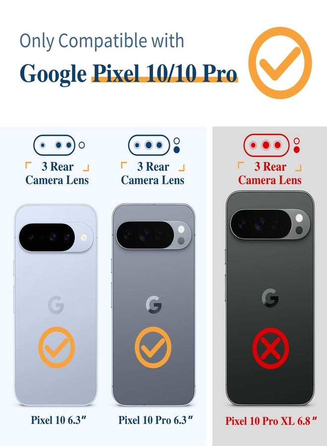 GVIEWIN for Google Pixel 10 Case/Pixel 10 Pro Case with Screen Protector, [Military Grade Drop Protection] Non Yellowing Clear Floral Slim Phone Cover for Women 2025 6.3" (Floratopia/Colorful) - Image 2