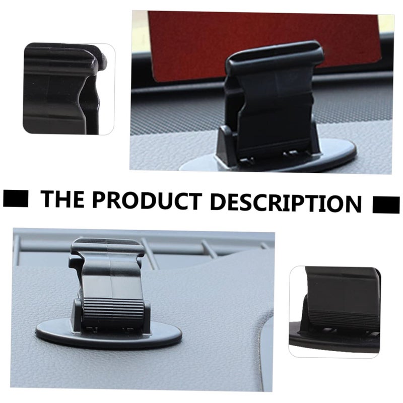 2Pcs Self Adhesive Car Card Organizer Holder For Parking Permits And Insurance Classic Black - Image 5