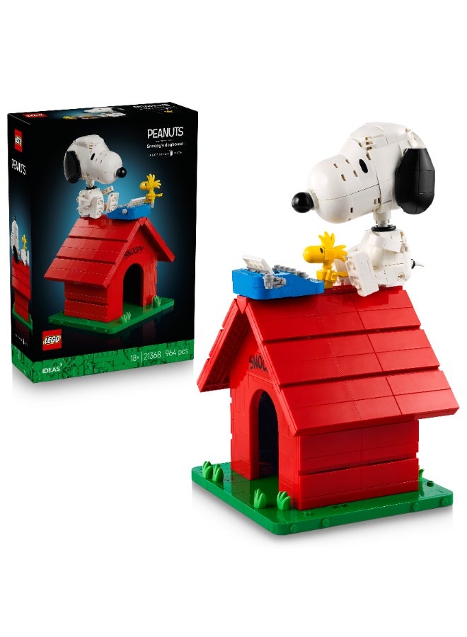 LEGO Ideas Peanuts: Snoopy’s Doghouse Set for Adults 21368 (Age 18+, 964 Pieces) - Image 1