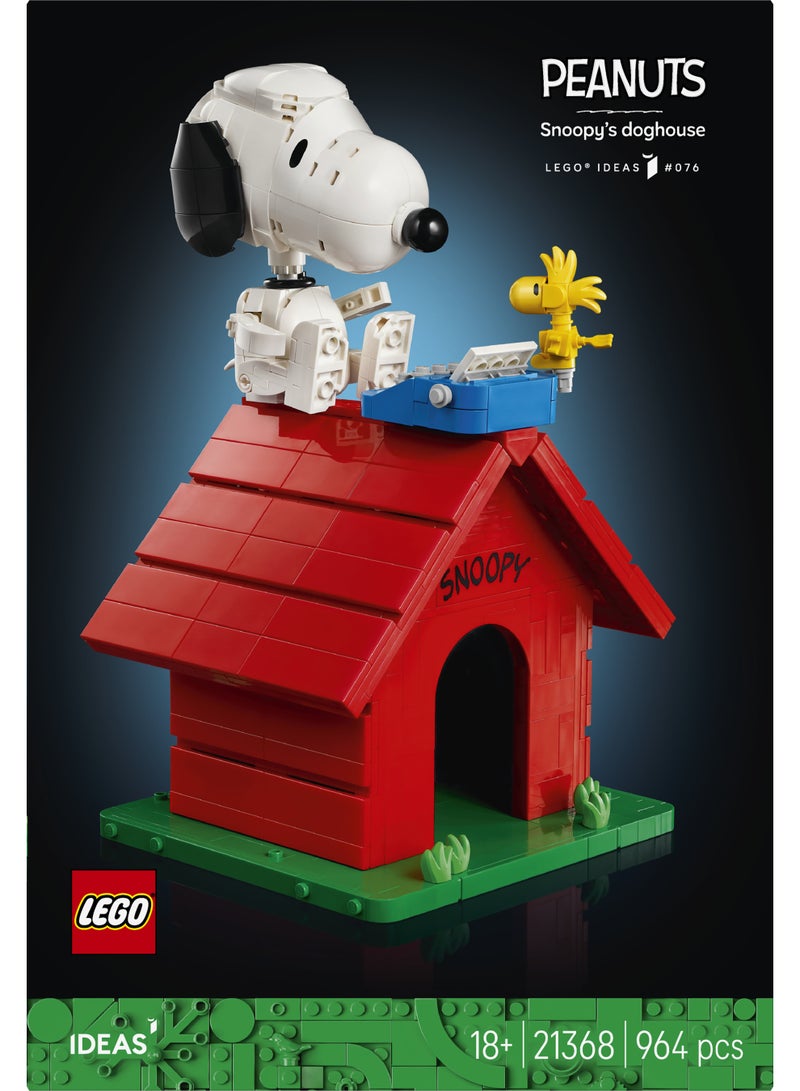 LEGO Ideas Peanuts: Snoopy’s Doghouse Set for Adults 21368 (Age 18+, 964 Pieces) - Image 3