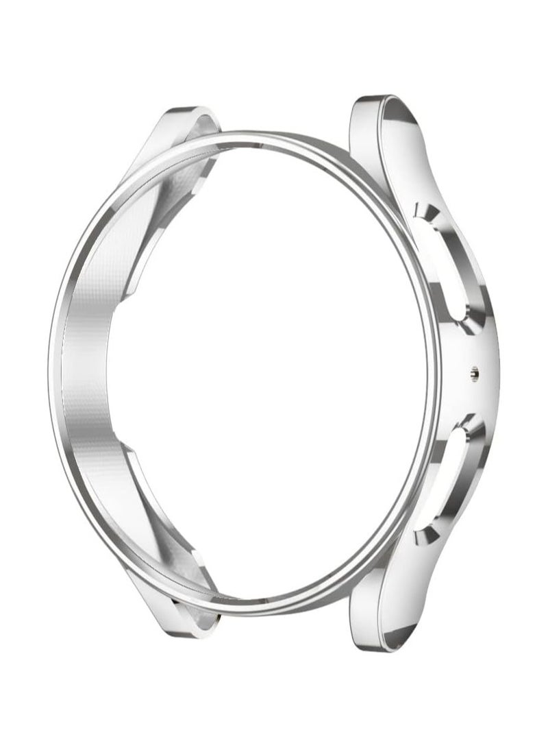 ELMO3EZZ Compatible with Samsung Galaxy Watch 5 Pro 45MM Case, Soft TPU Shockproof Protective Case Cover for Samsung Galaxy Watch 5 Pro 45MM (Silver) - Image 2