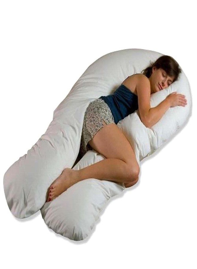 MoonRest Pregnancy Full Body Pillow Cover U-Shaped – Universal Fit U Replacement Cover for Maternity Pillow (Smoky) - Image 2