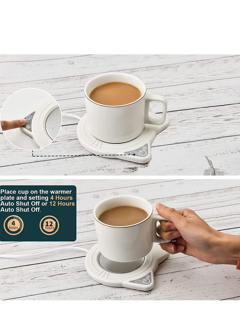 SOLARAE Coffee Mug Warmer Electric Cup Beverage Heater for Desk Smart heater Auto Shut Off Heated Use Office Home to Warm Tea Milk - Image 4
