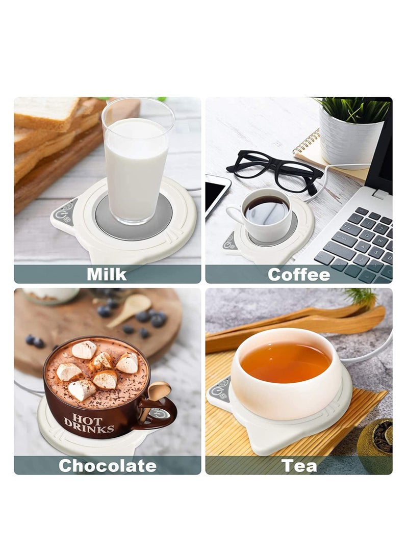 SOLARAE Coffee Mug Warmer Electric Cup Beverage Heater for Desk Smart heater Auto Shut Off Heated Use Office Home to Warm Tea Milk - Image 3