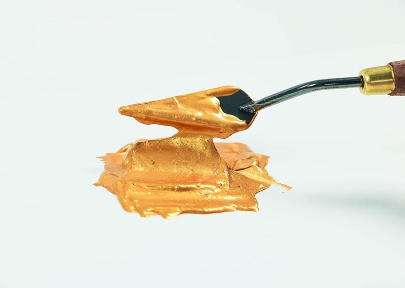 Pebeo Studio Acrylics High Viscosity Paint - Iridescent Precious Gold, 100ml - Image 3