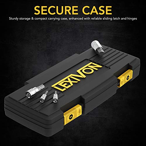 LEXIVON Master HEX Bit Socket Set, Premium S2 Alloy Steel | Complete 32-Piece, SAE and Metric Set | Enhanced Storage Case (LX-144) - Image 3